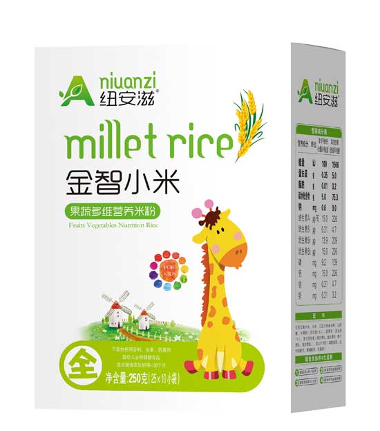 纽安滋果蔬多维金智小米营养米粉全段（盒）