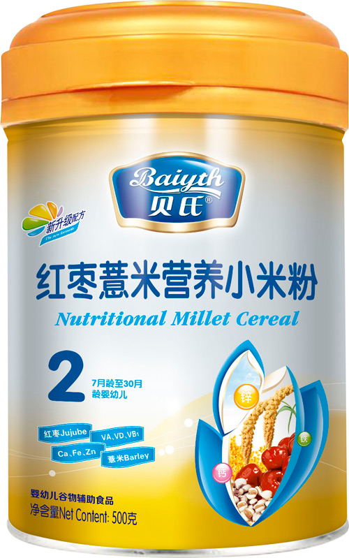 贝氏红枣薏米营养小米粉408克2段