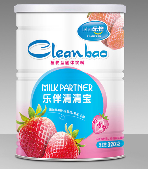 乐伴清清宝草莓味320克