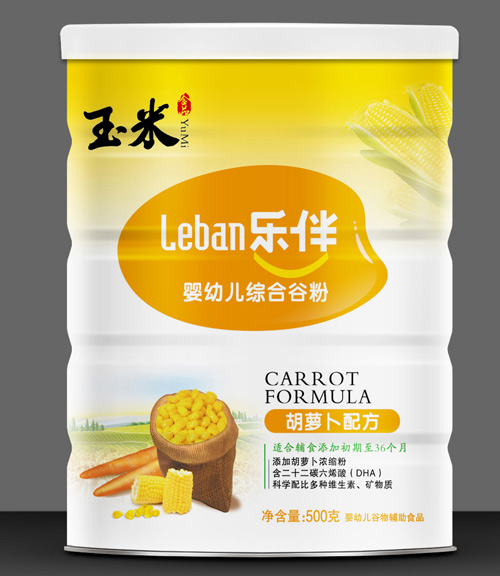 乐伴胡萝卜配方玉米谷粉500克