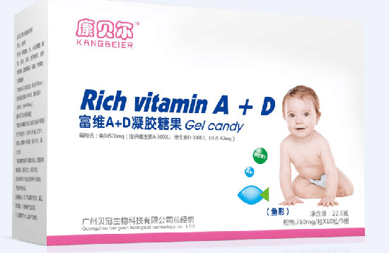 康贝尔富维A+D凝胶糖果