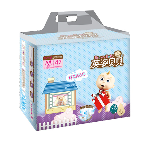 英姿贝贝环抱贴身纸尿裤M