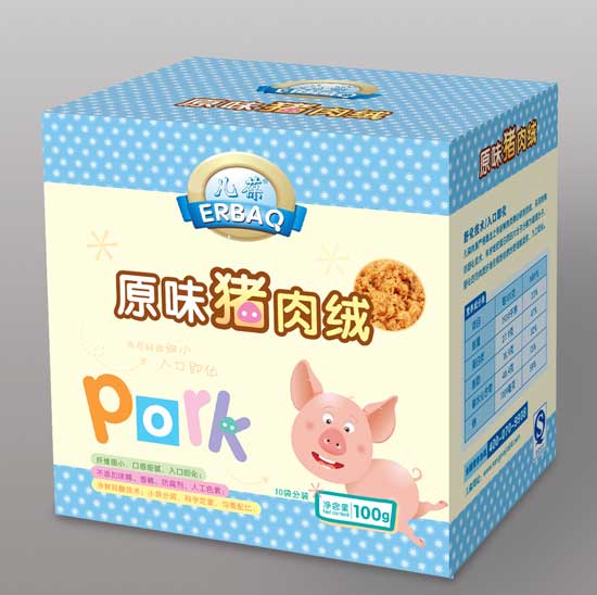  儿葆原味猪肉绒