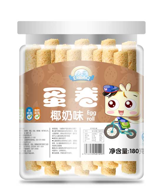  儿葆椰奶味蛋卷