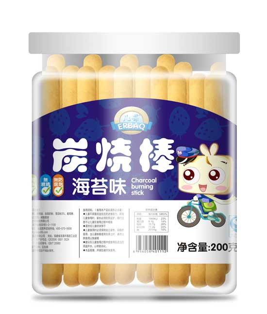 儿葆海苔味炭烧棒