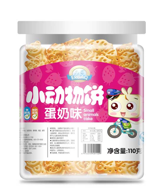  儿葆蛋奶味小动物饼干