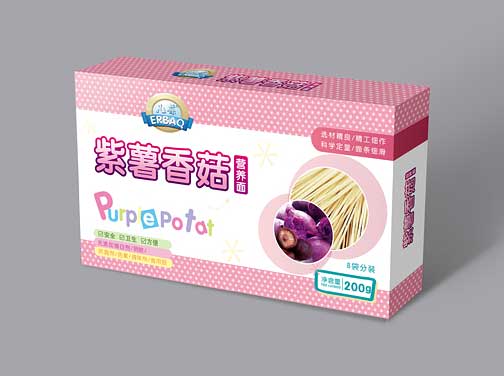  儿葆紫薯香菇营养面