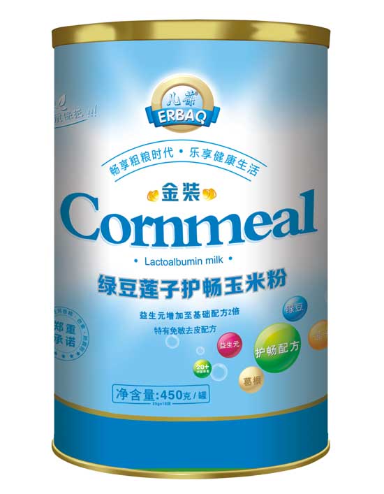  儿葆绿豆莲子护畅金装玉米粉罐装