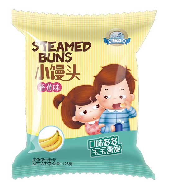  儿葆香蕉味小馒头袋装