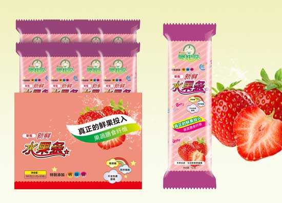  嗯比哎草莓味果条