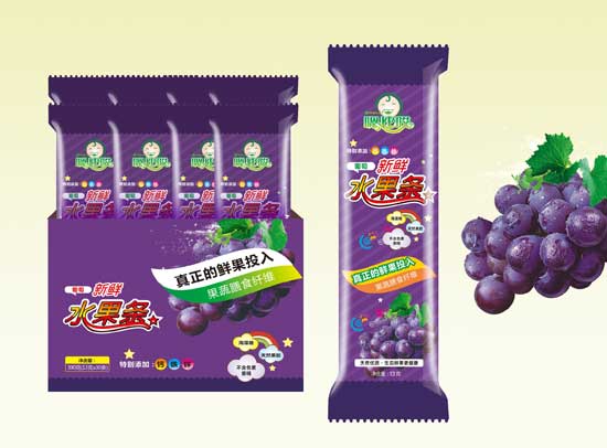  嗯比哎葡萄味果条