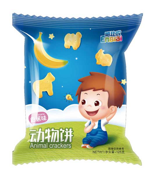  嗯比哎香蕉味动物饼