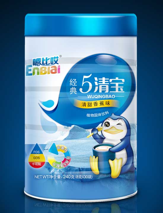  嗯比哎清甜香蕉味5清宝罐装