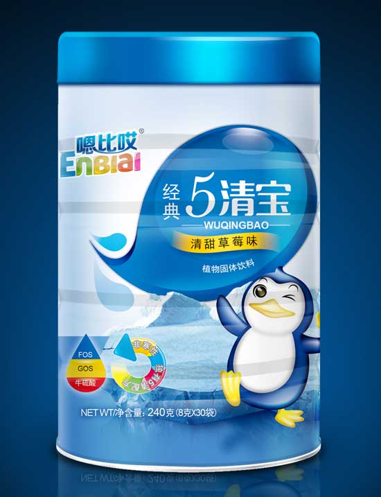  嗯比哎清甜雪梨味5清宝罐装