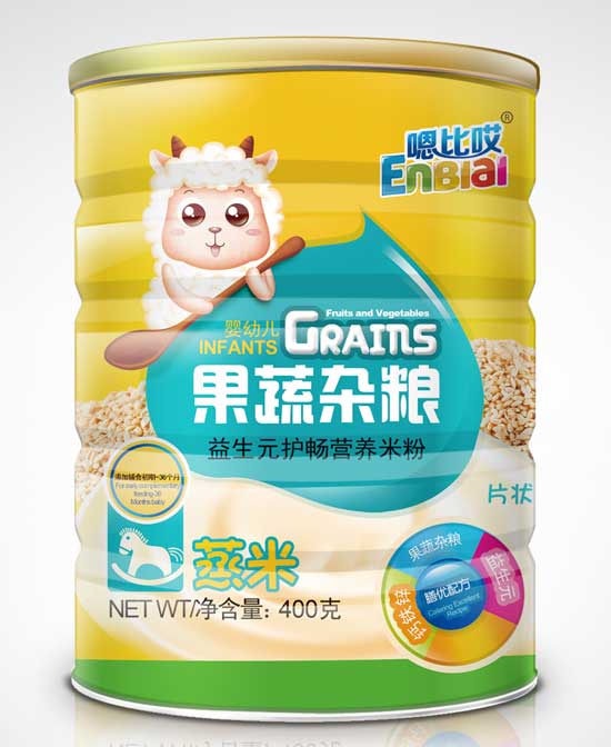  嗯比哎果蔬杂粮益生元护畅营养米粉