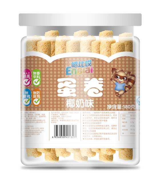  嗯比哎椰奶味蛋卷