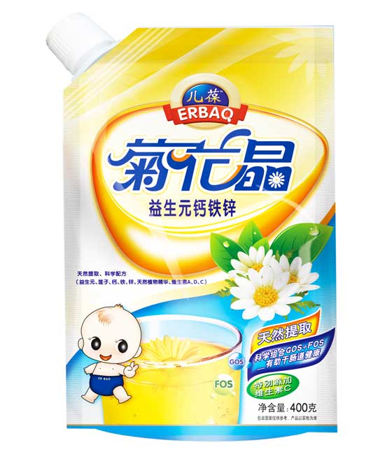  儿葆益生元钙铁锌菊花晶袋装