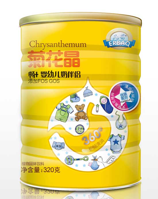 儿葆畅+婴幼儿奶伴侣菊花晶