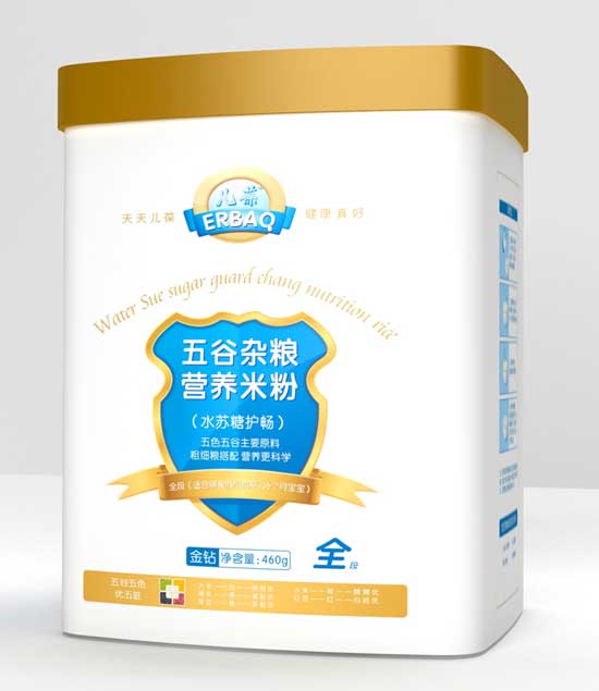 儿葆水苏糖护畅全段五谷杂粮营养米粉听装