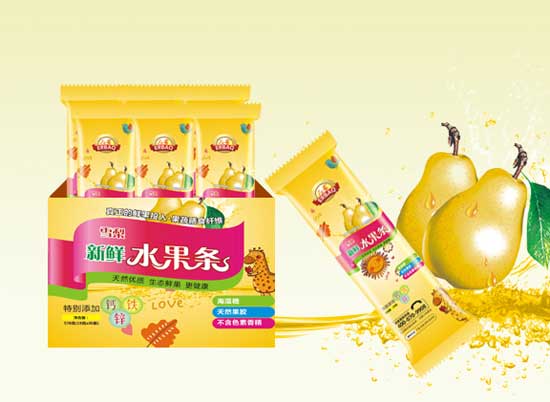  儿葆雪梨水果条