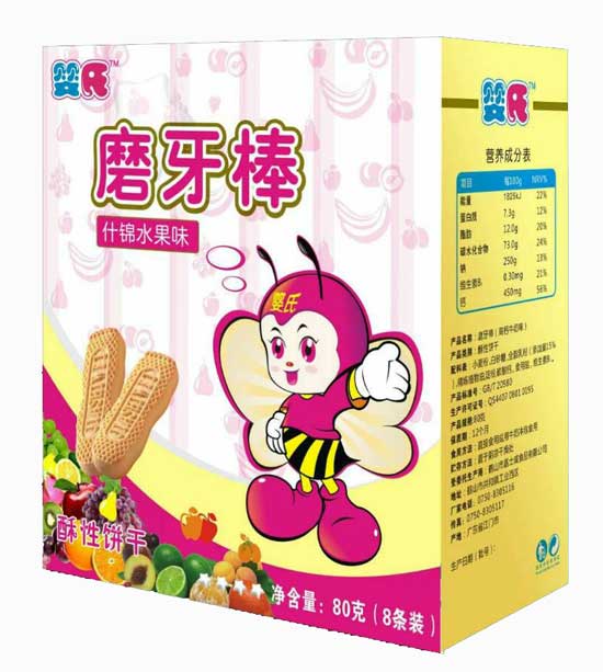  婴氏什锦水果味磨牙棒