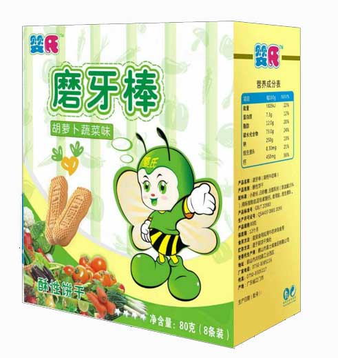  婴氏胡萝卜蔬菜味磨牙棒