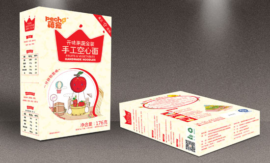 蓓宠开味果蔬金装手工空心面