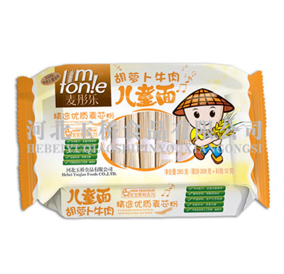 麦彤乐280克胡萝卜牛肉儿童面（含料包）