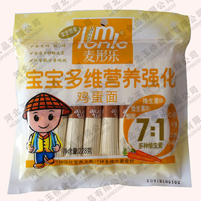 麦彤乐宝宝多维营养强化鸡蛋挂面