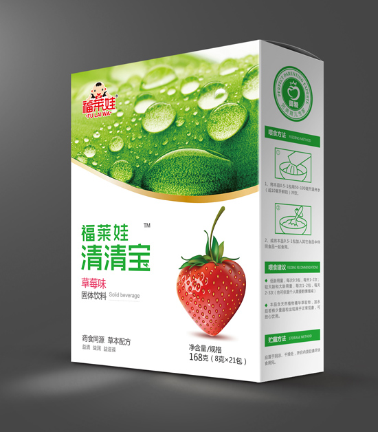 福莱娃草莓味清清宝盒装