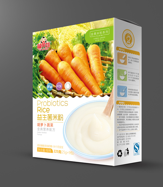 福莱娃胡萝卜蔬菜益生菌米粉