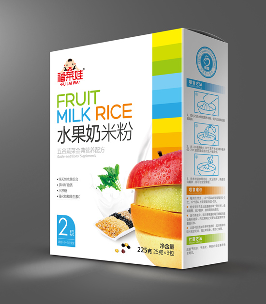 福莱娃五谷蔬菜水果奶米粉