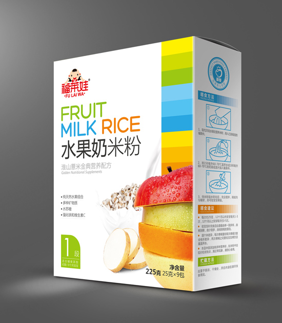 福莱娃淮山薏米水果奶米粉