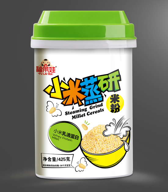 福莱娃乳清蛋白配方小米蒸研米粉