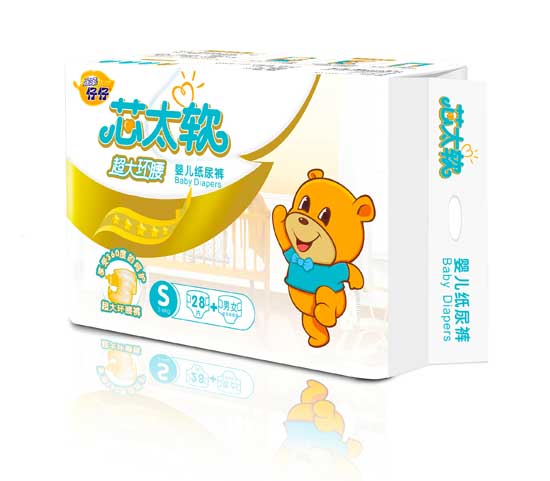  亲亲仔仔芯太软环腰纸尿裤S码