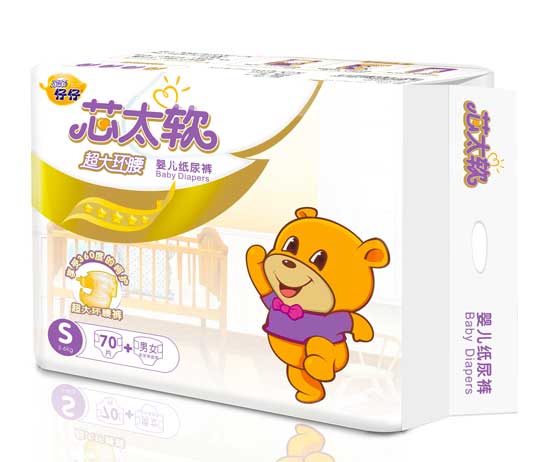 亲亲仔仔芯太软环腰纸尿裤S码