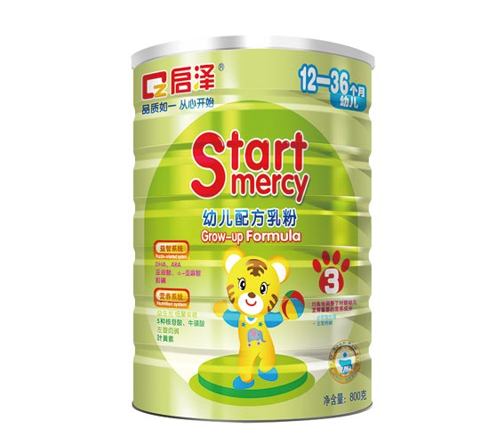 启泽婴幼儿奶粉3段桶装