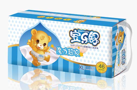 宝乐舒魔力超吸超薄纸尿裤大包XL码