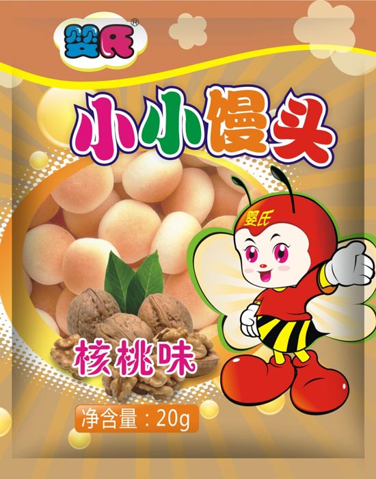 婴氏核桃味小小馒头