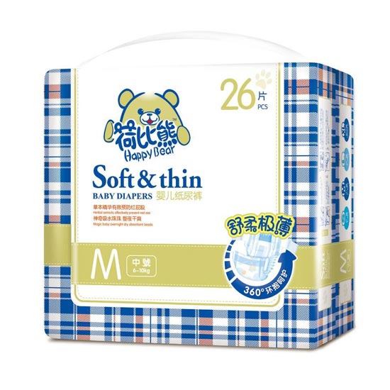 荷比熊婴儿纸尿裤M26片