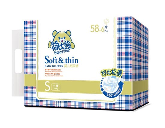 荷比熊婴儿纸尿裤S58+6片