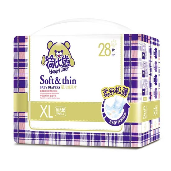 荷比熊婴儿纸尿片XL28片