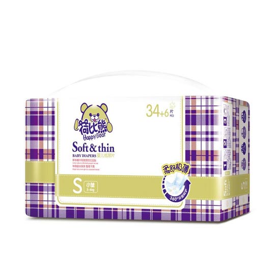 荷比熊婴儿纸尿片S34+6片