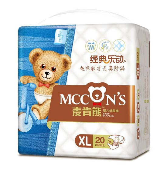 麦肯熊纸尿裤XL20片