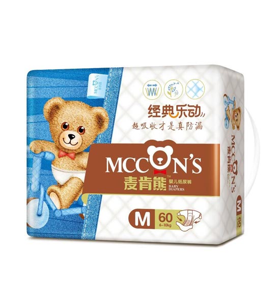 麦肯熊纸尿裤M60片