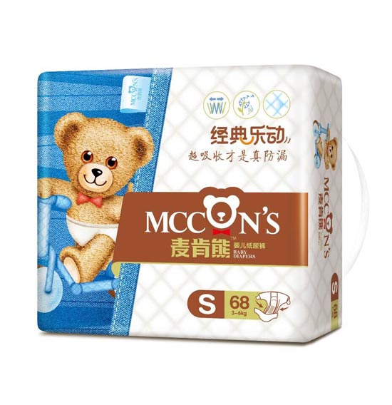 麦肯熊纸尿裤S68片