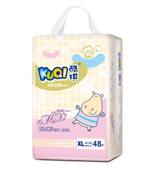 酷琪有氧极薄纸尿片XL48片