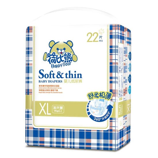荷比熊婴儿纸尿裤XL22片