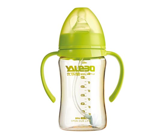 优乐宝PPSU宽口径有柄自动奶瓶300ML(Y)