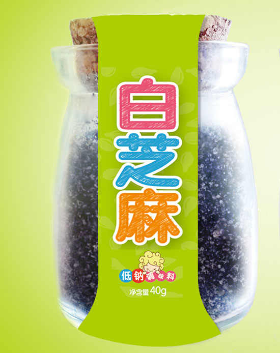  爱米小镇白芝麻低钠调味料绿装